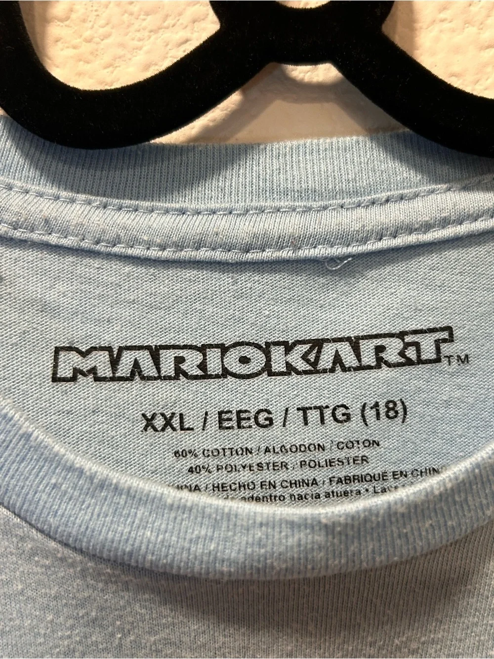Nintendo Light Blue Mario Kart Graphic Tee